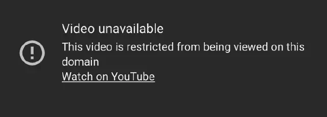 Youtube Block