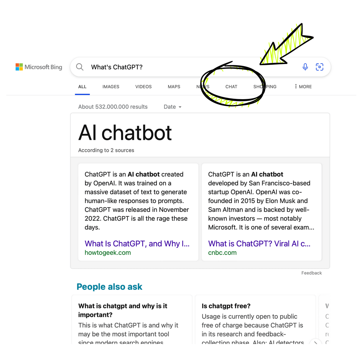 Bing ChatGPT integration